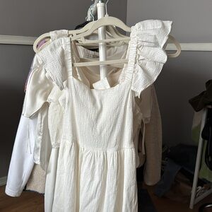 White milk maid dress